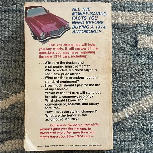 1974 Cars Consumer Guide Book - Picture 2 of 3